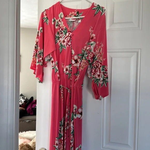 linen summer dress Hand-embroidered linen summer dress KEVA